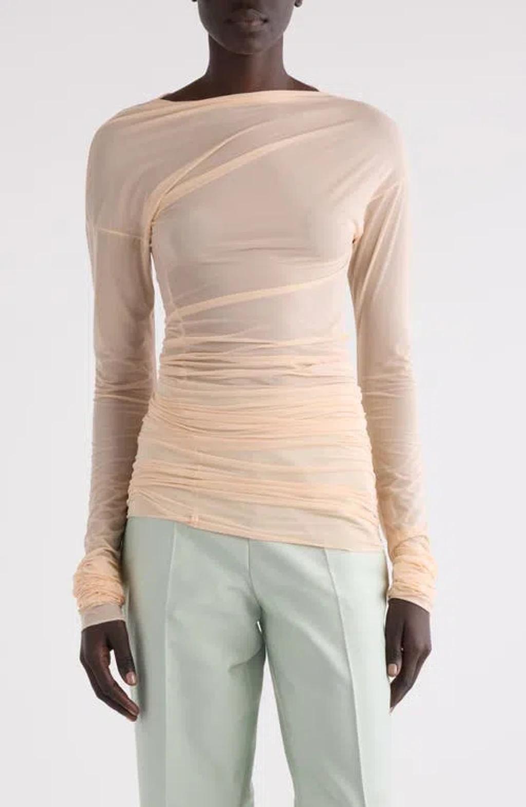 Hoan Ruched Jersey Top In Multicolor Product Image