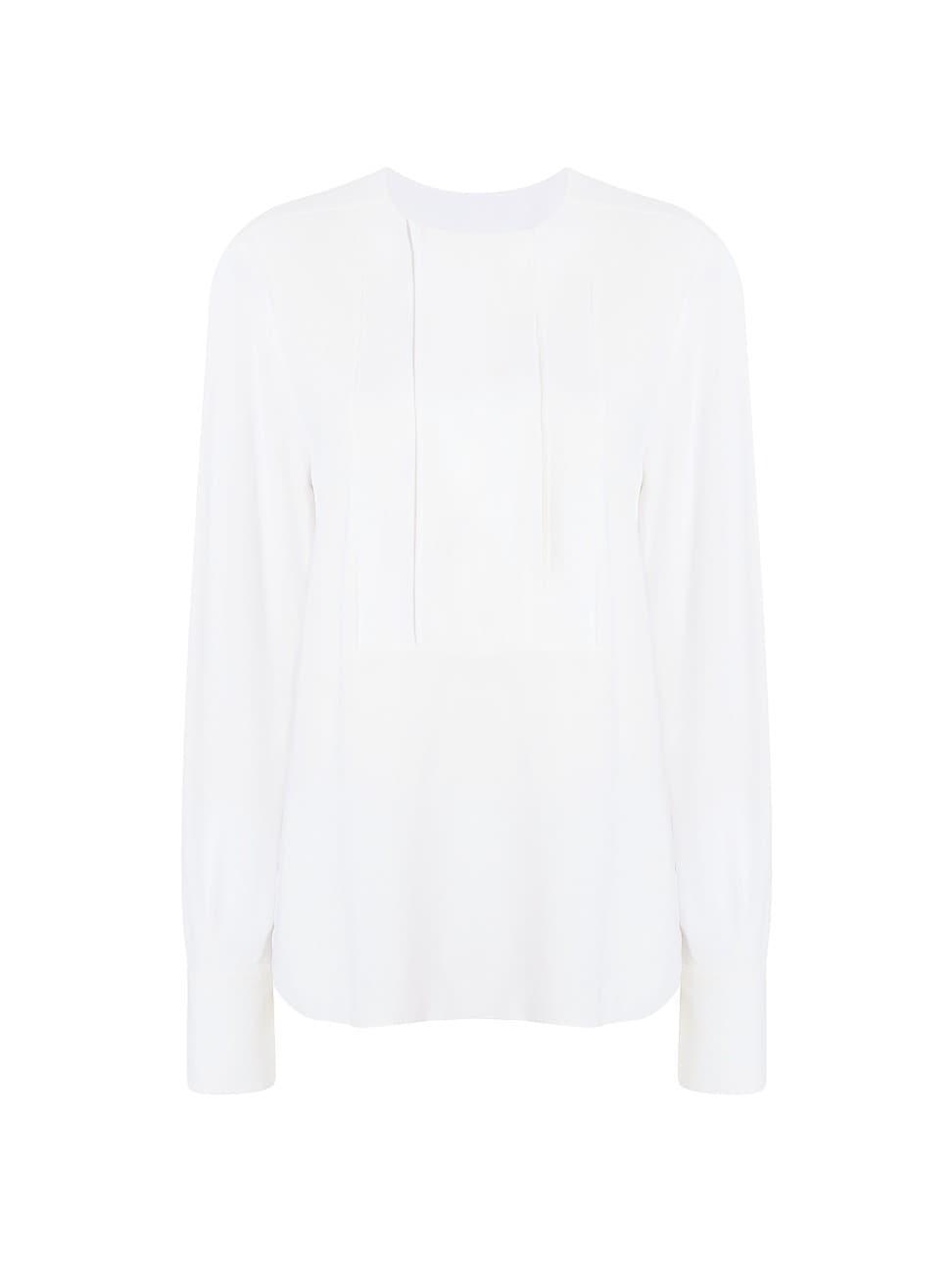 Womens Panelled Oversized Blouse - White - Size 8 - White - Size 8 Product Image