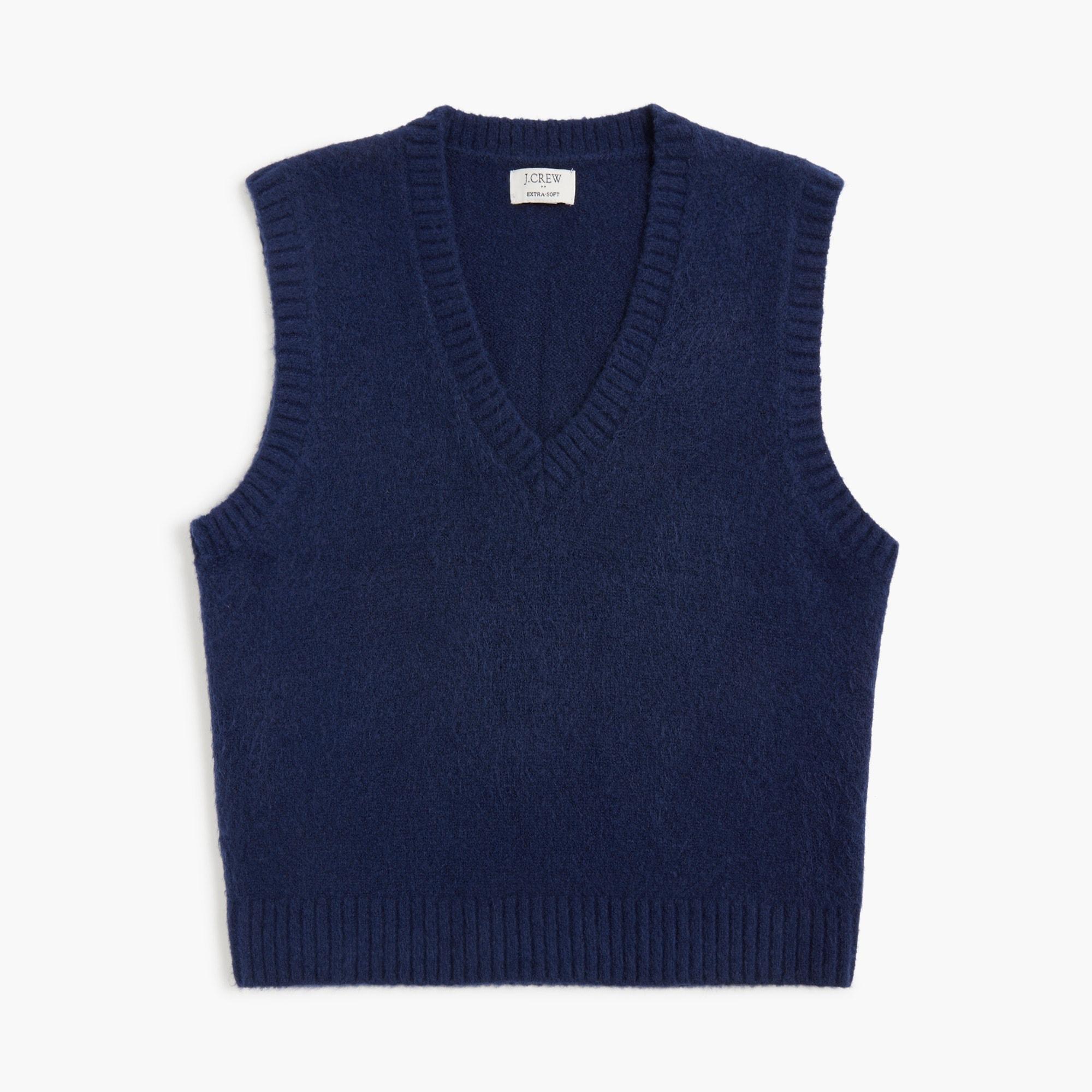 Sweater-vest in extra-soft yarn Product Image