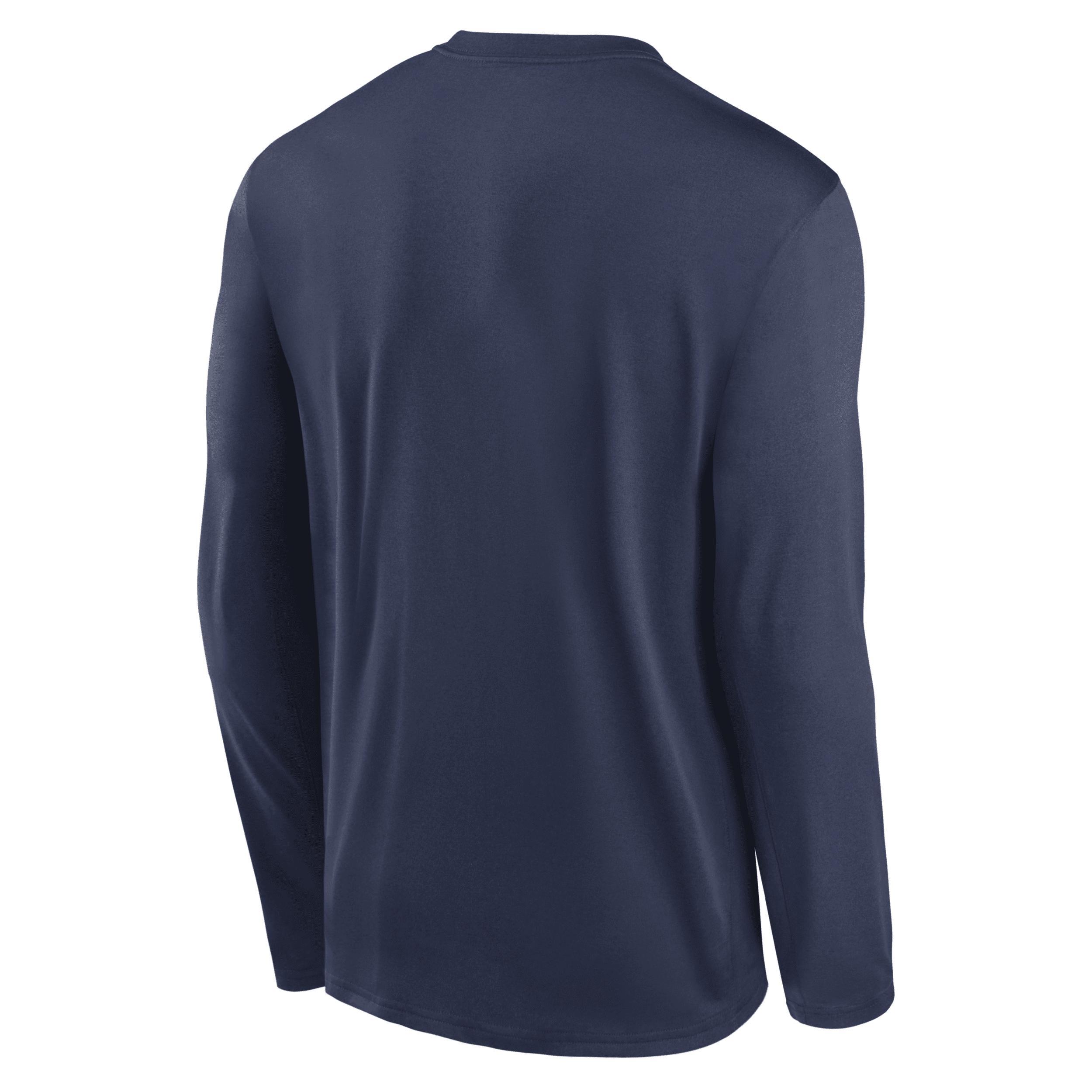 Nike Mens Navy Milwaukee Brewers Authentic Collection Practice Performance Long Sleeve T-Shirt Product Image