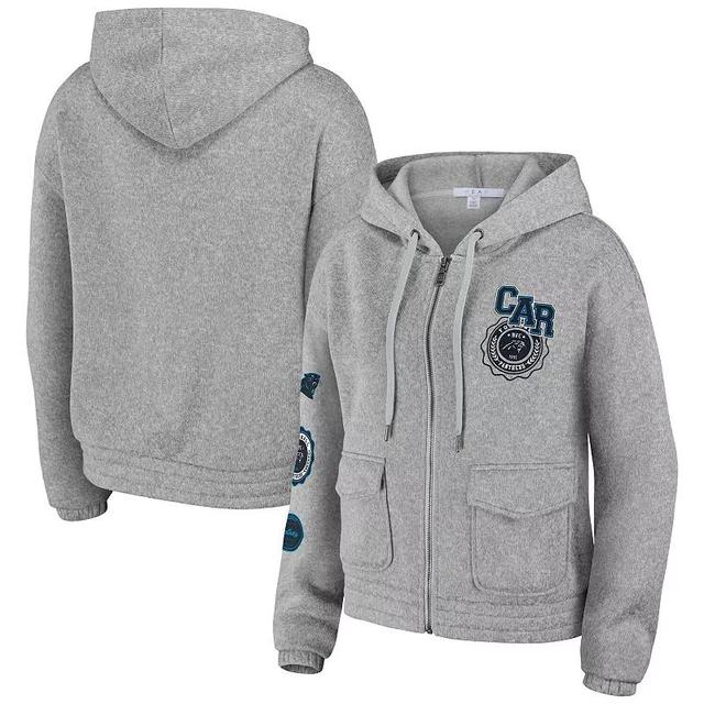 Womens Wear by Erin Andrews Heather Gray New York Giants Full-Zip Hoodie Product Image