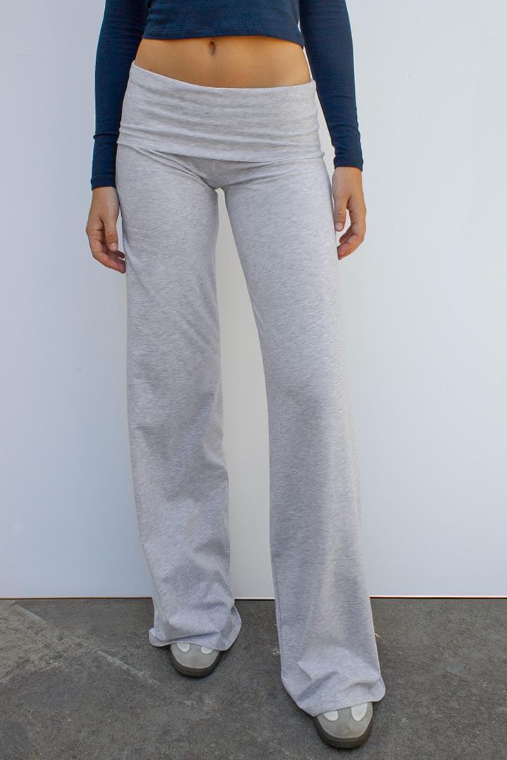 Wide-leg pants with cuffs Product Image