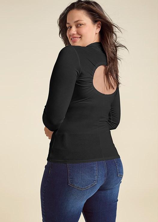 Back Cutout Casual Top Product Image