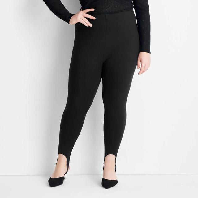 Womens High Rise Stirrup Leggings - Future Collective Black Product Image