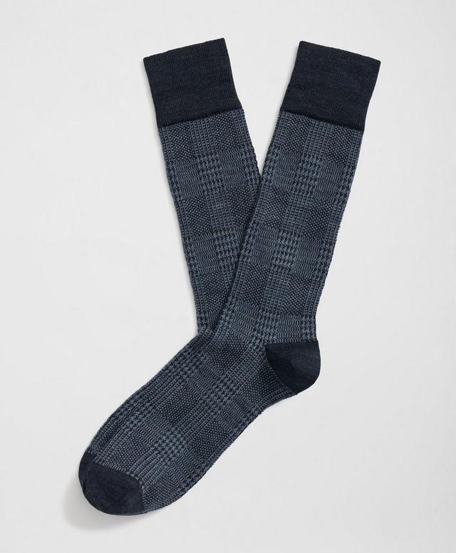 Wool Blend Prince of Wales Socks Product Image