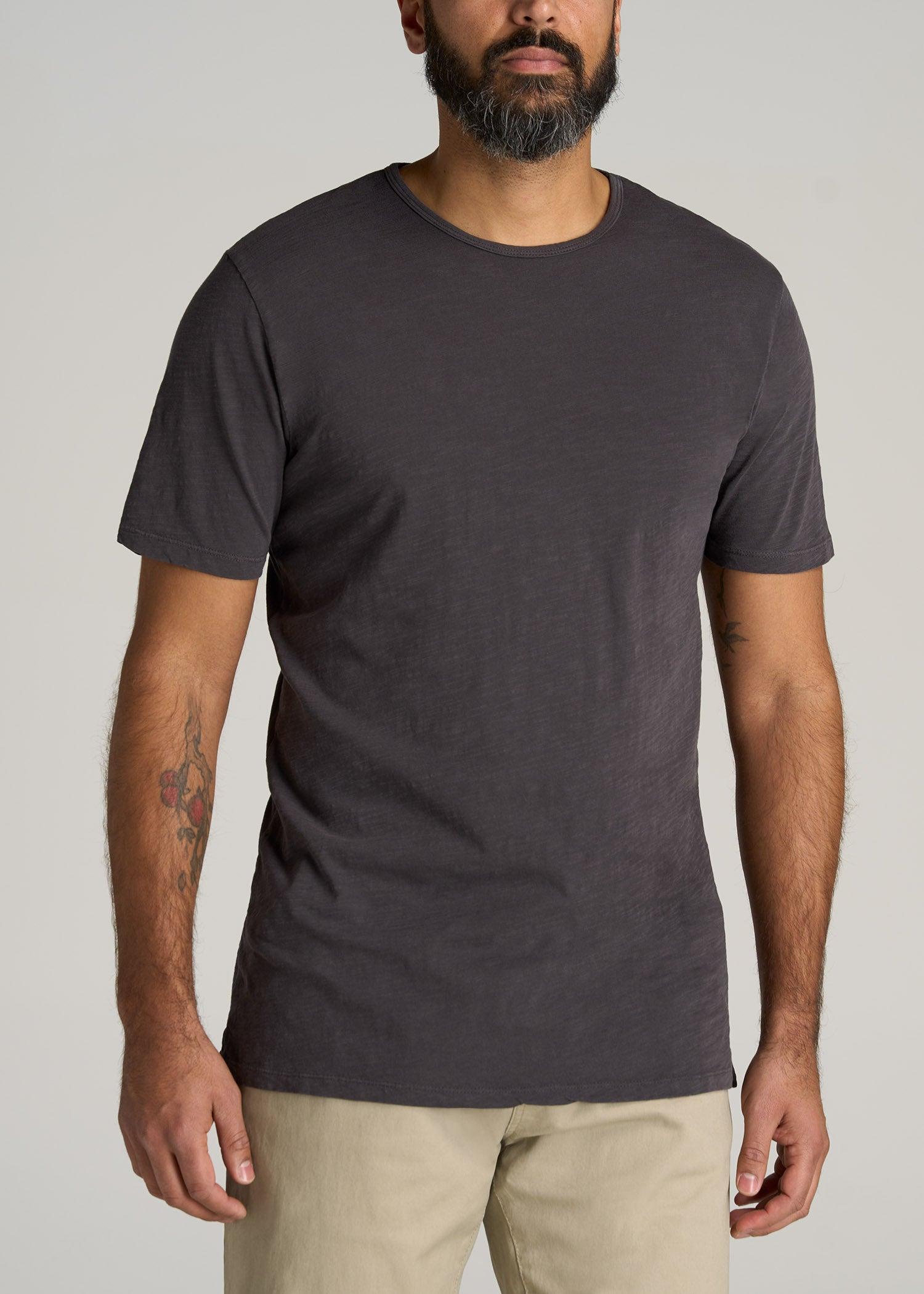 REGULAR-FIT Slub Tee in Charcoal - Tall Men's Shirts Male Product Image