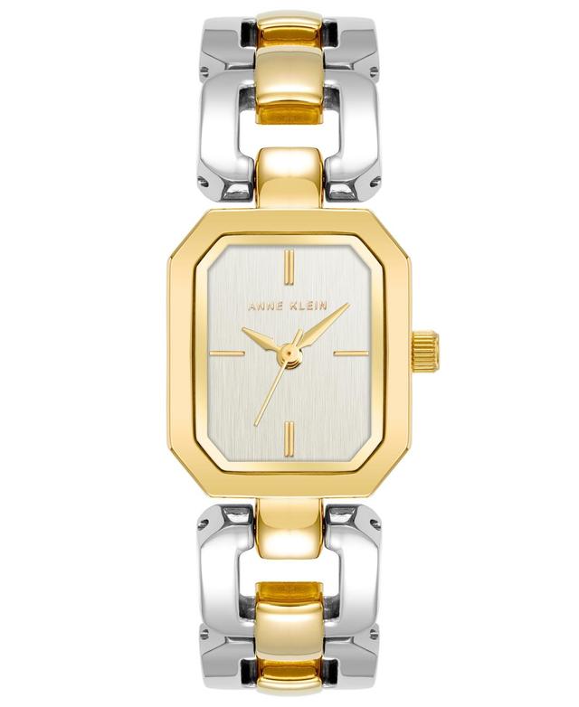 Anne Klein Womens Two-Tone Alloy Watch 22mm x 38.5mm - White, Silver-Tone Product Image