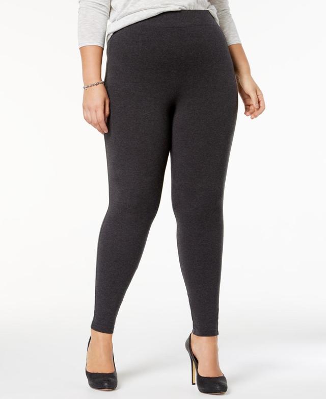 Hue Womens Plus Size Cotton Leggings, Created for Macys Product Image