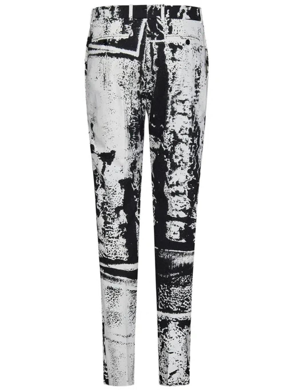 Cigarette Trousers In White Product Image