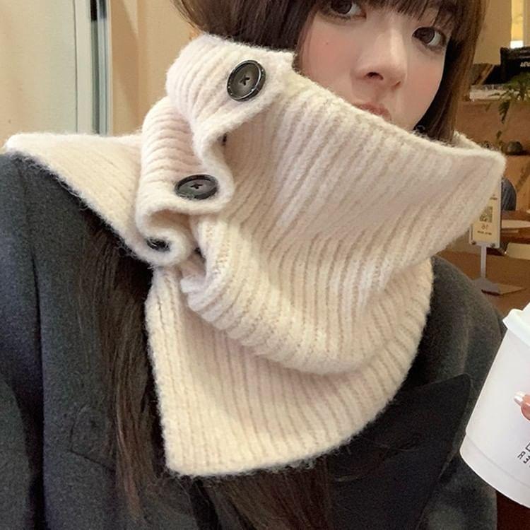 Button-Up Knit Scarf Product Image