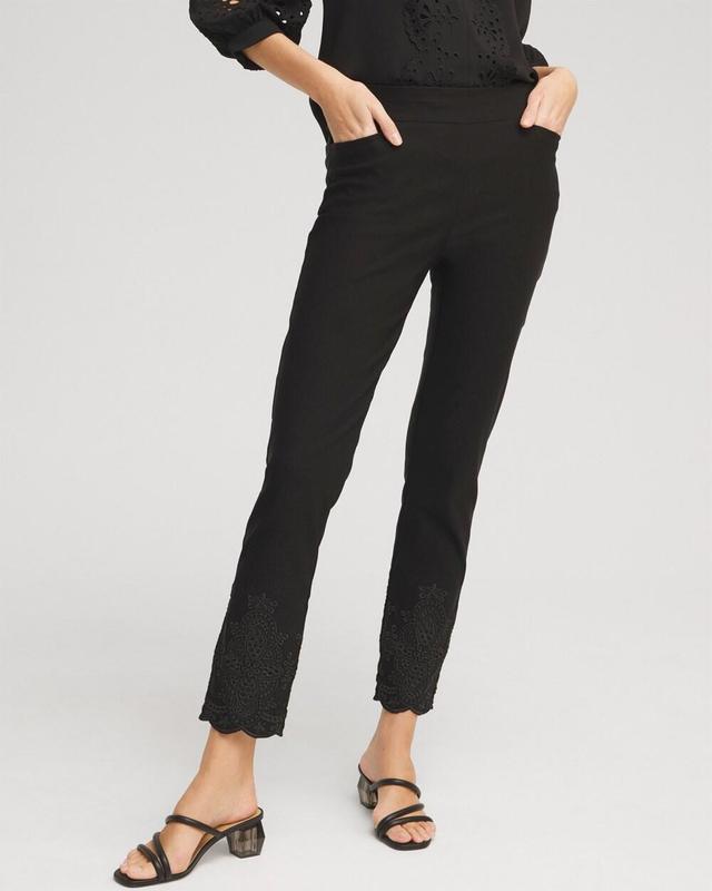 Chico's Women's Brigitte Eyelet Ankle Pants Product Image