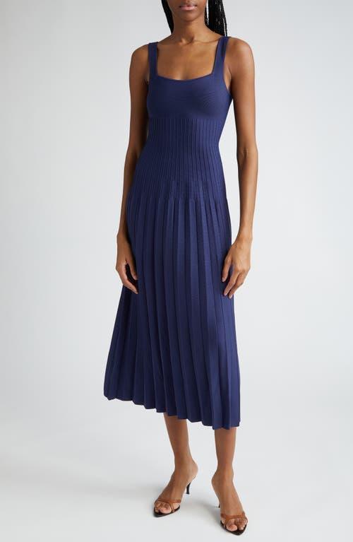 Womens Ellison Knit Pleated Midi-Dress Product Image