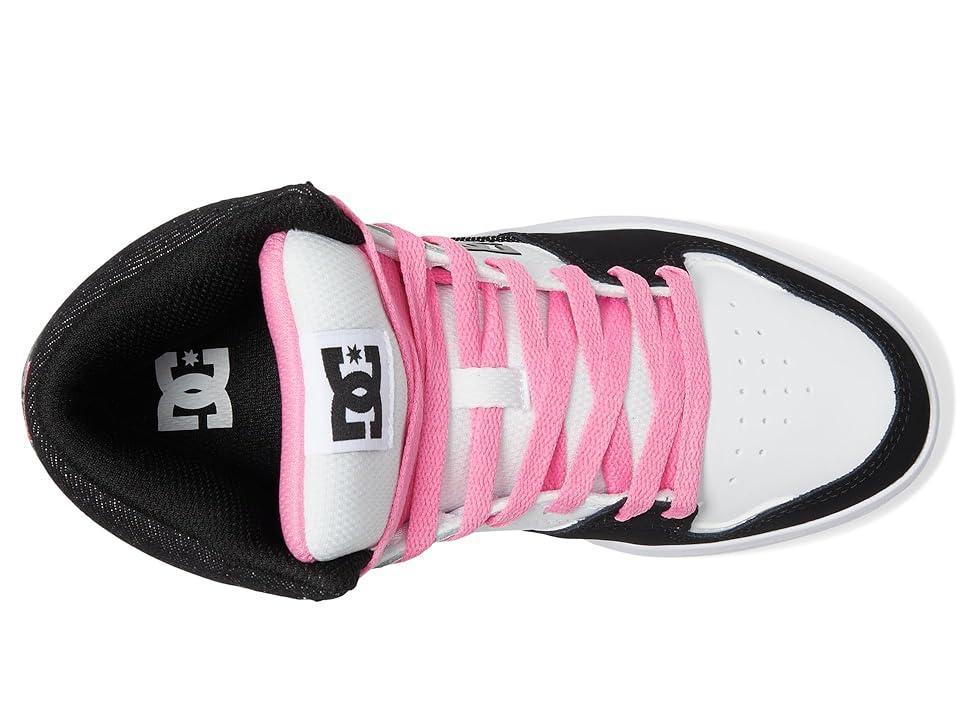 DC Cure High-Top (Little Kid/Big Kid) Crazy Pink/Denim 1) Women's Shoes Product Image