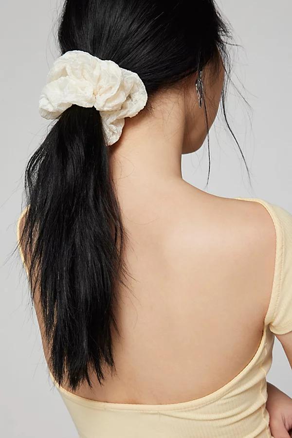 Mesh Lace Scrunchie Womens at Urban Outfitters Product Image