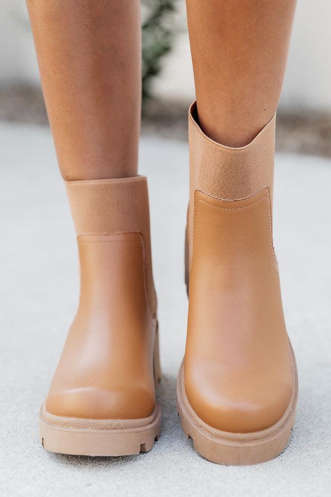 Ashley Camel Chunky Booties Product Image