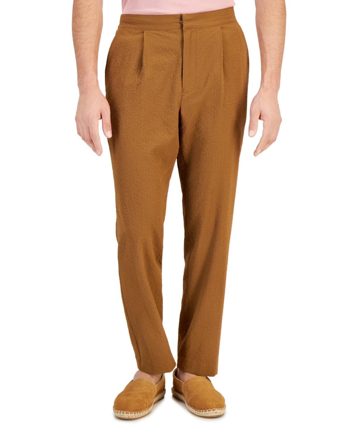 Alfani Mens Classic-Fit Textured Seersucker Suit Pants, Created for Macys Product Image