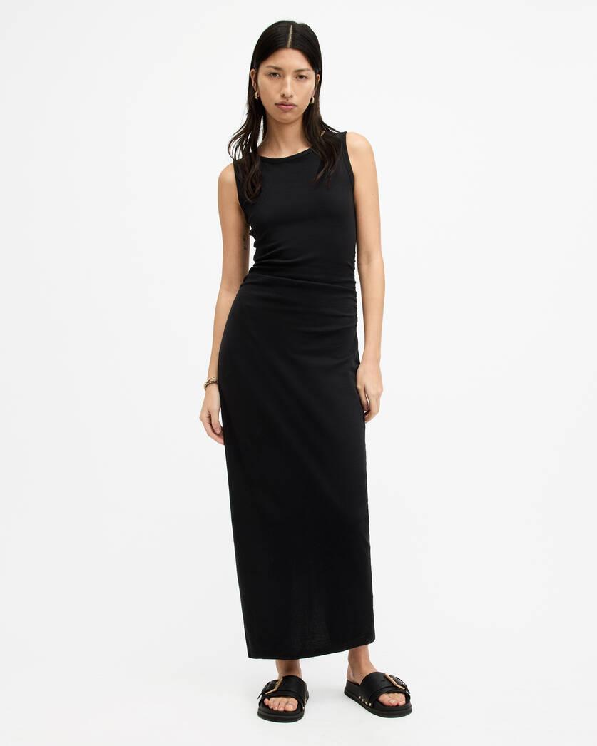 Katarina Boat Neck Slim Fit Maxi Dress Product Image