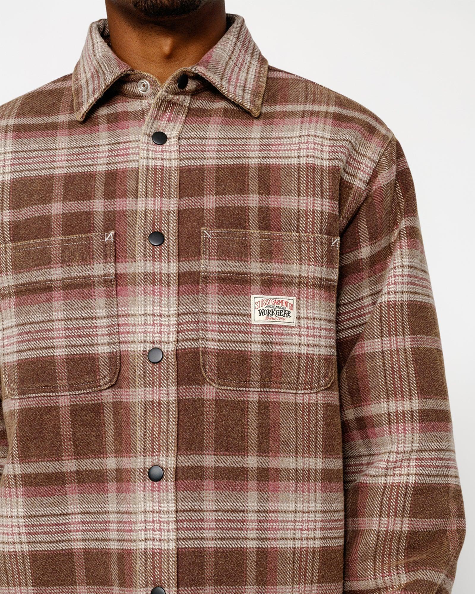 HEAVY WASHED PLAID SHIRT Male Product Image