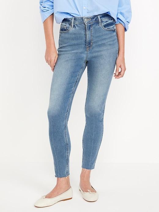 Extra High-Waisted Rockstar 360° Stretch Super-Skinny Jeans Product Image