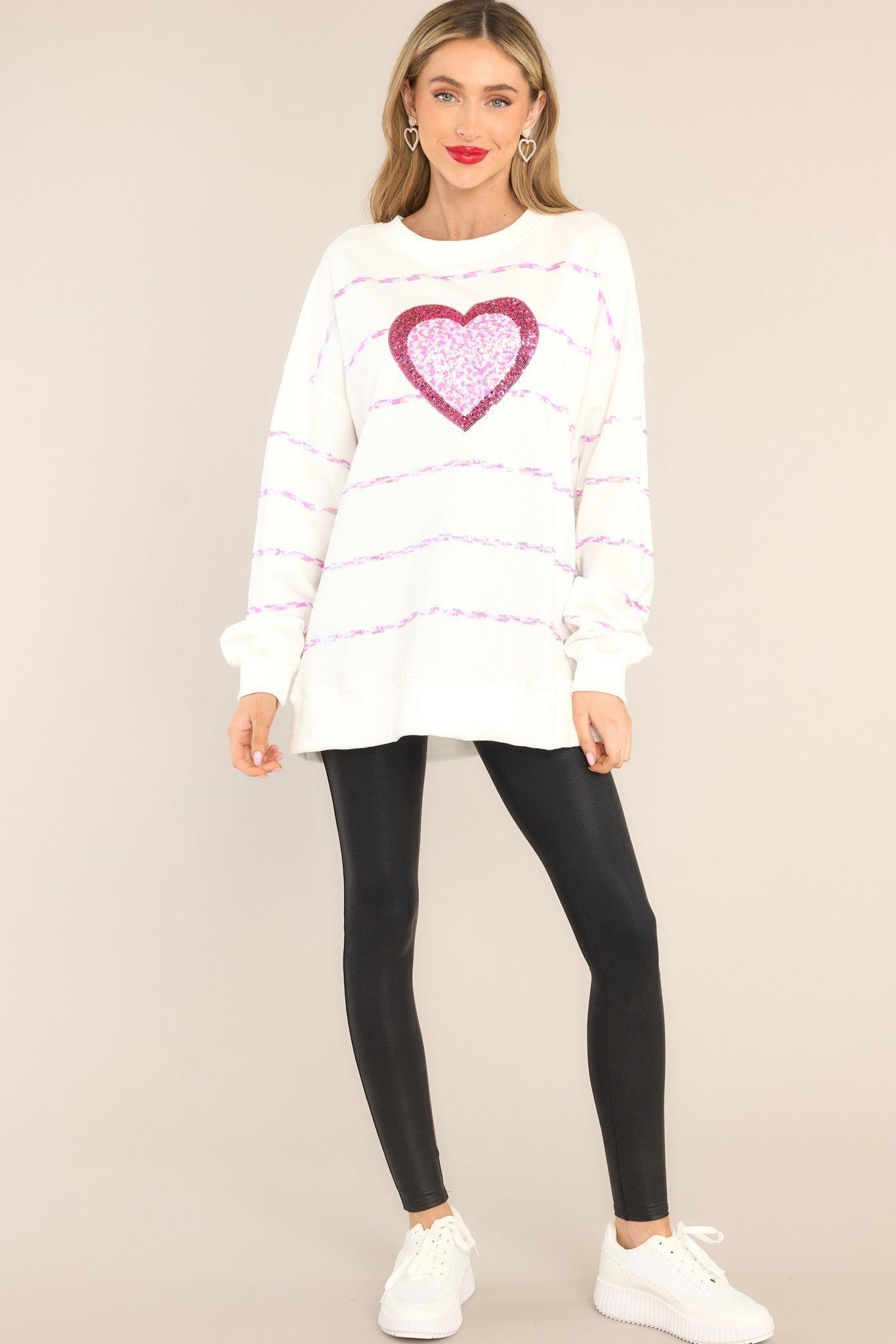 My Heart Is Yours White Top Product Image