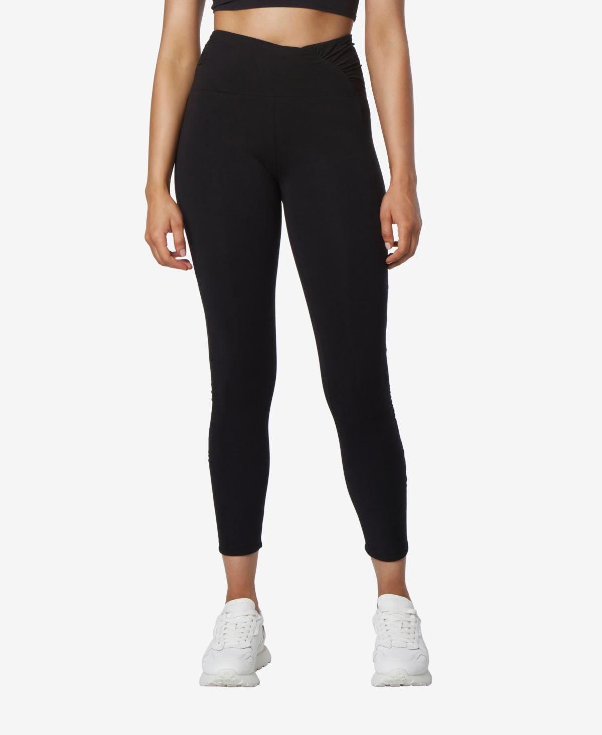 Andrew Marc Sport Womens High Rise 7/8 Leggings with Ruching Pants Product Image