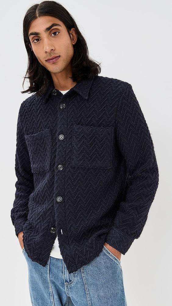 Portuguese Flannel Knitted Herringbone Overshirt | Shopbop Product Image