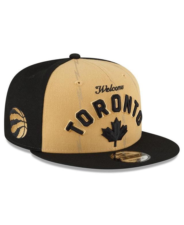 Mens New Era Gold Toronto Raptors 2023/24 City Edition 9FIFTY Snapback Adjustable Hat - Gold Product Image