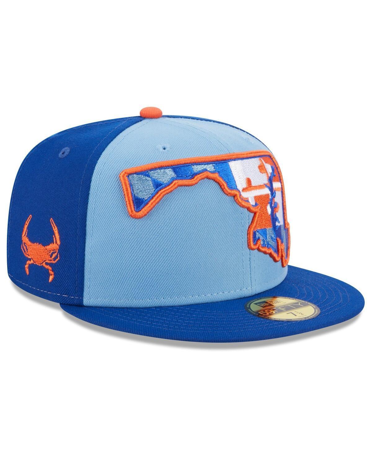 Mens New Era Light Blue Aberdeen IronBirds Authentic Collection Alternate Logo 59FIFTY Fitted Hat Product Image