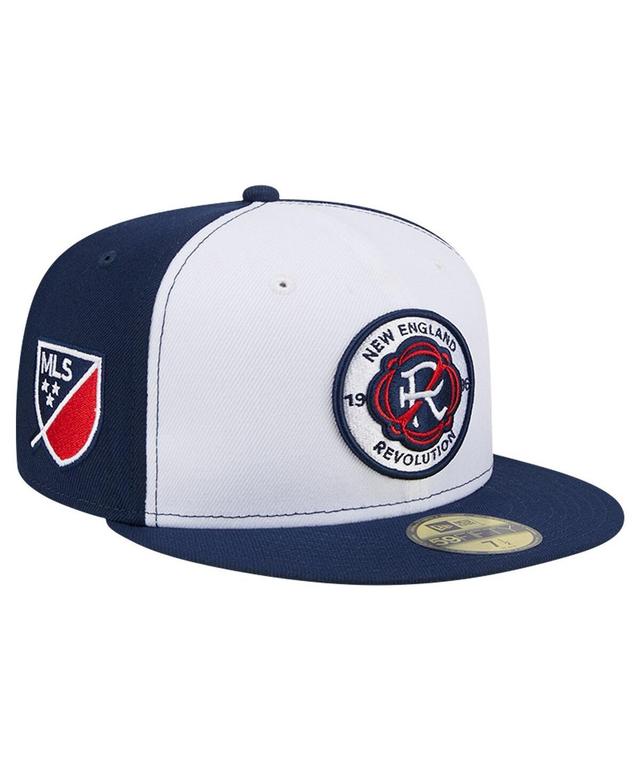 Mens New Era White New England Revolution 2024 Kick Off Collection 59FIFTY Fitted Hat - White Product Image