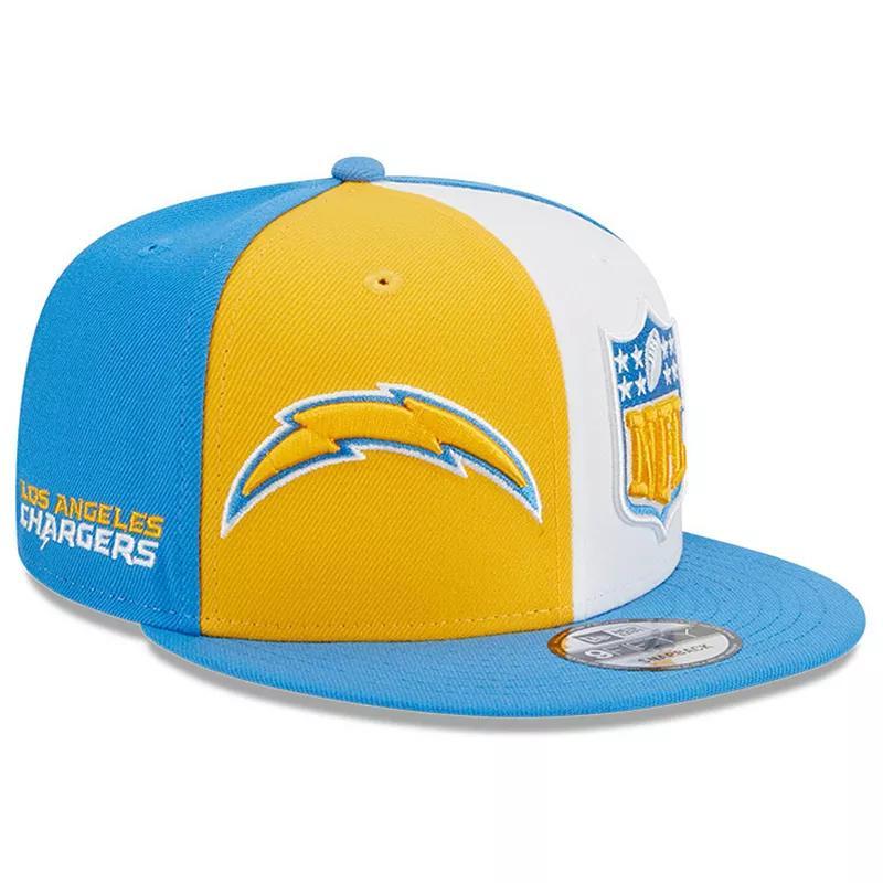 Mens New Era /Powder Blue Los Angeles Chargers 2023 Sideline 9FIFTY Snapback Hat Product Image