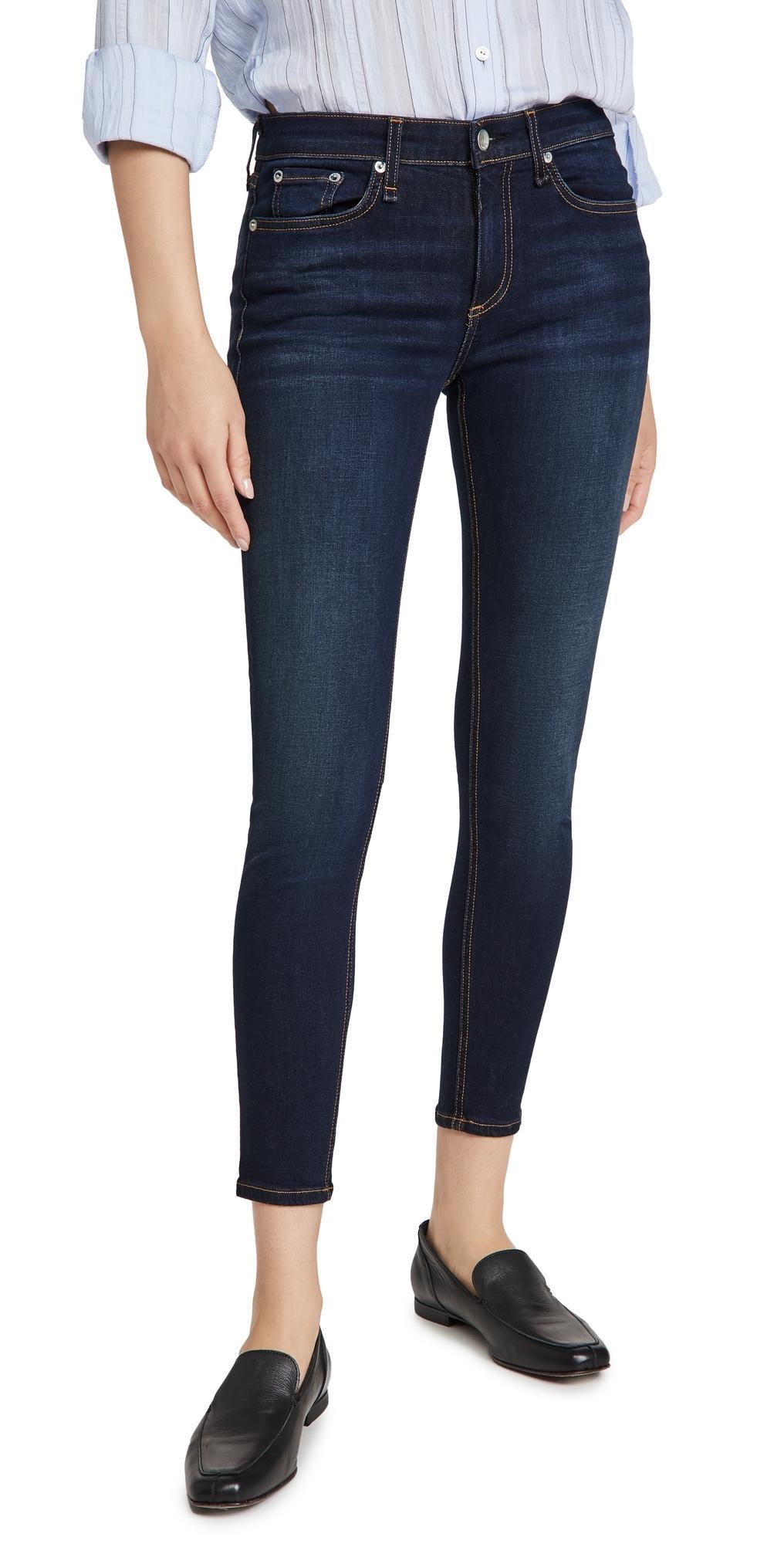 Womens Cate Mid-Rise Ankle Skinny Jeans Product Image