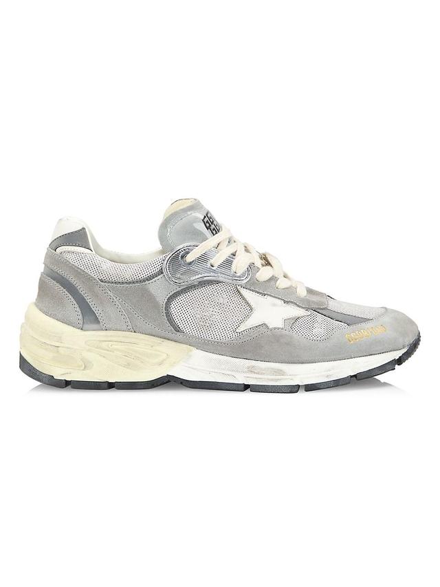 Mens Running Dad Net Suede And Spur Leather Star Sneakers Product Image