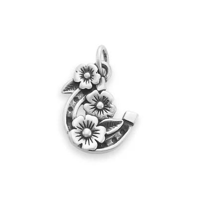 Floral Horseshoe Charm Product Image