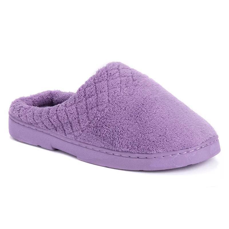 MUK LUKS Womens Clog Slippers Purple Product Image