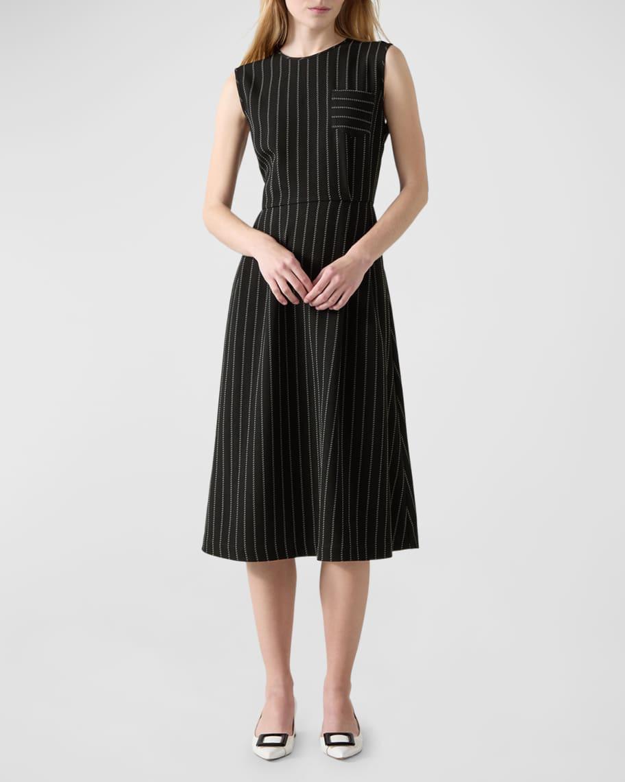 Ellis Sleeveless Striped Midi Dress Product Image