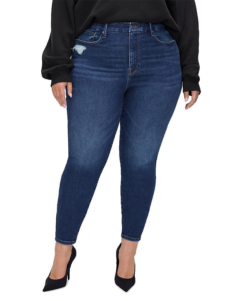 Good American Good Legs High Rise Ankle Skinny Jeans in Indigo507 Product Image