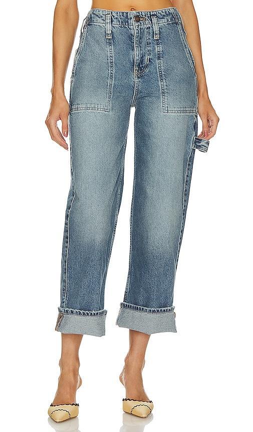 Major Leagues Mid Rise Cuffed Jean Product Image