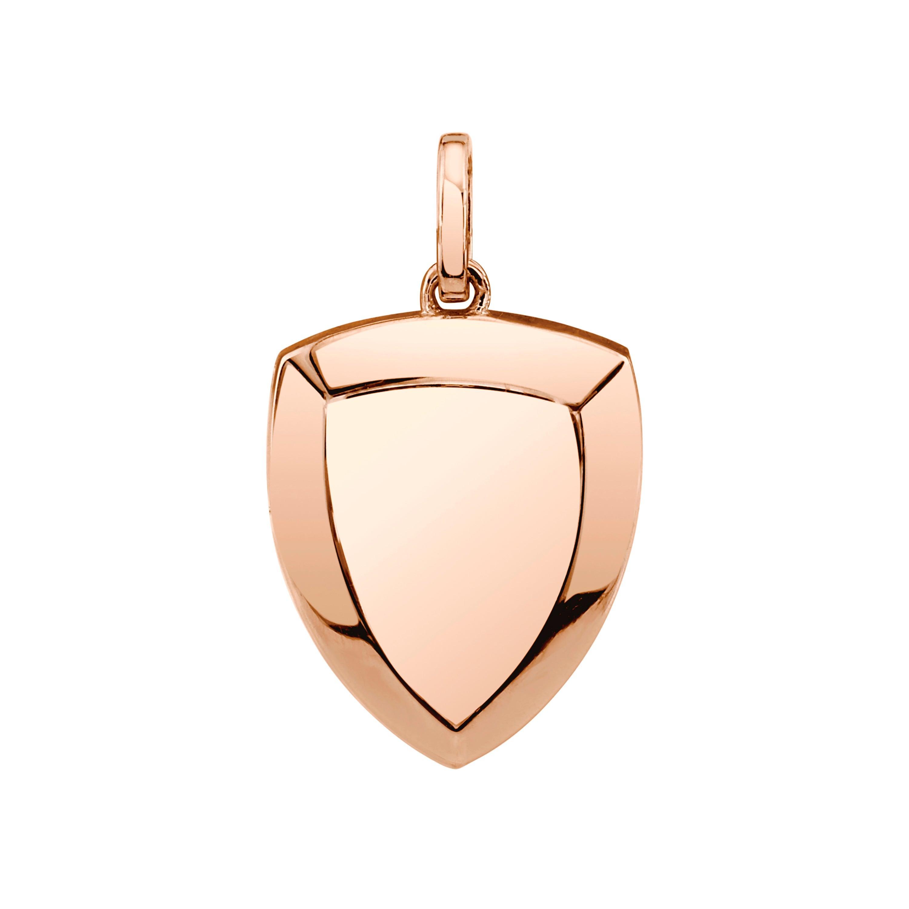 SOLID GOLD SHIELD OF HONOR PENDANT Male Product Image