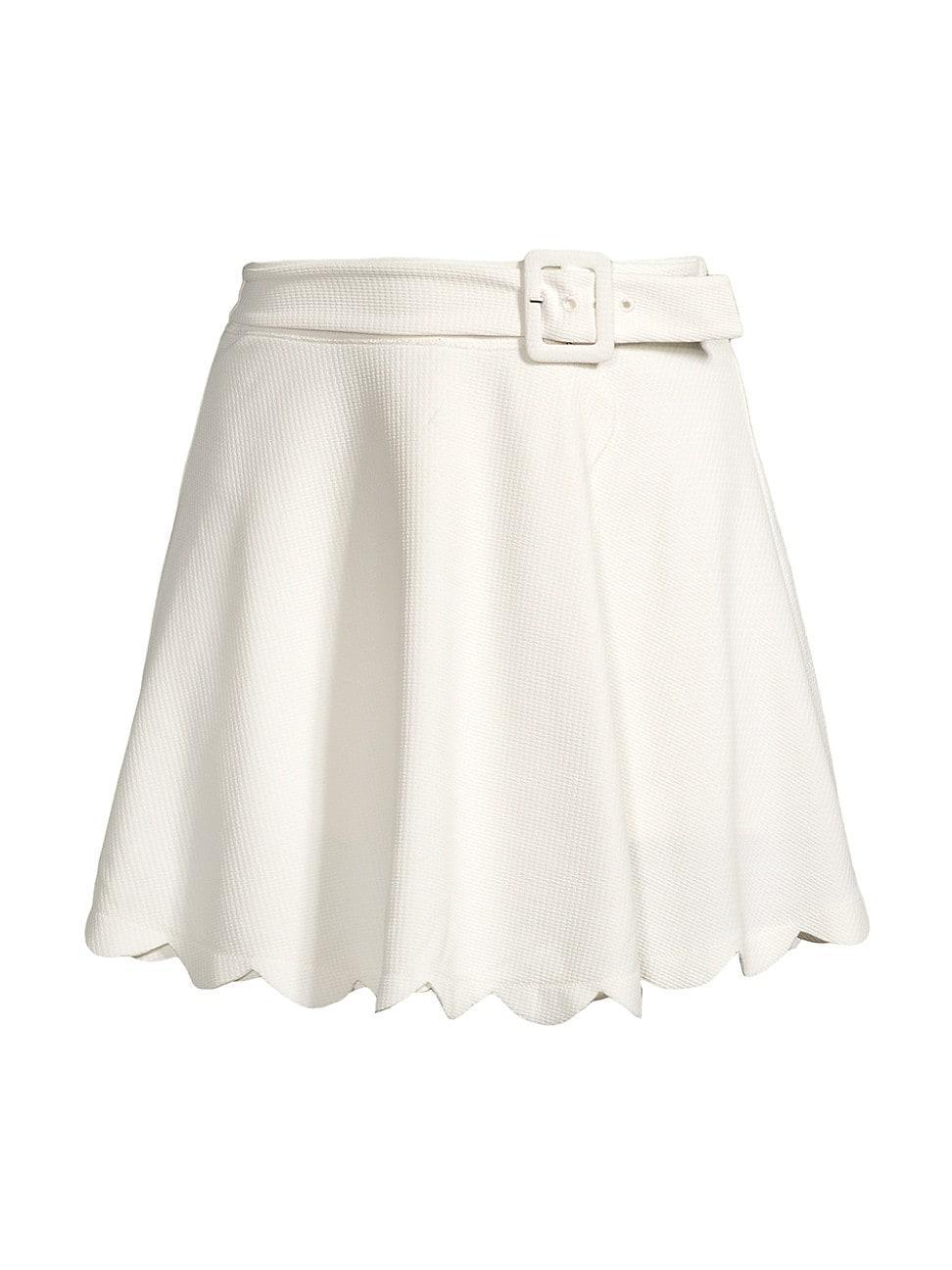 Womens Monica Belted Mini Skirt Product Image