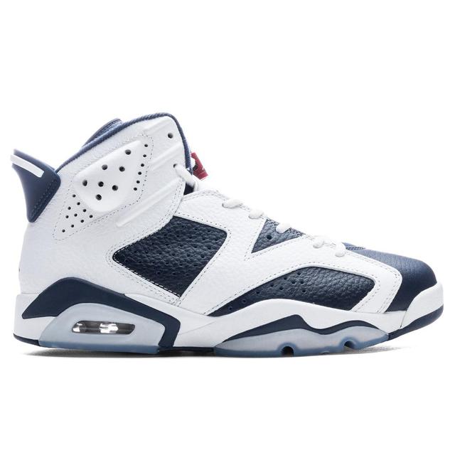 Air Jordan 6 Retro 'Olympic' - White/Varsity Red/Midnight Navy Male Product Image