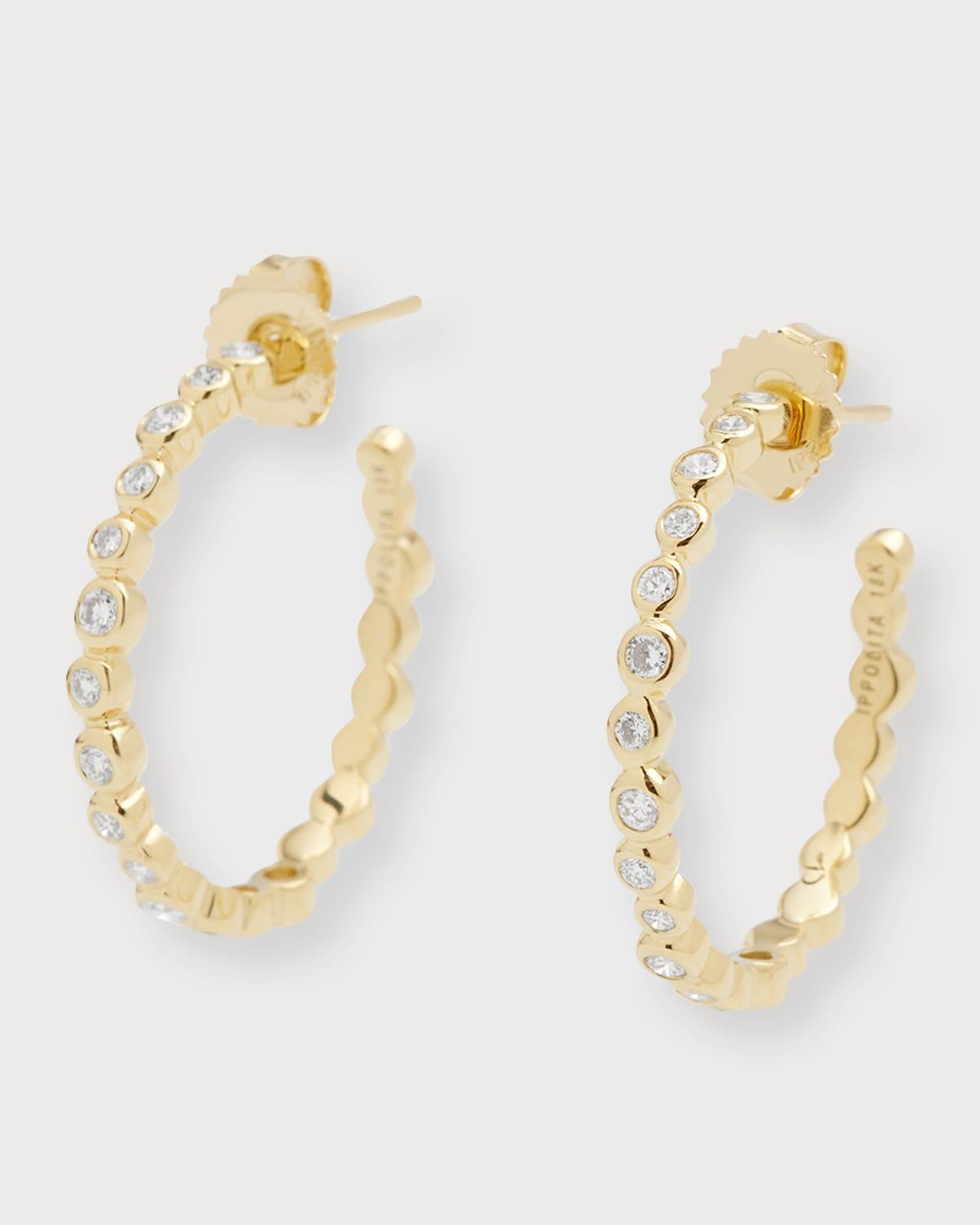 Medium Hoop Earrings in 18K Gold Product Image