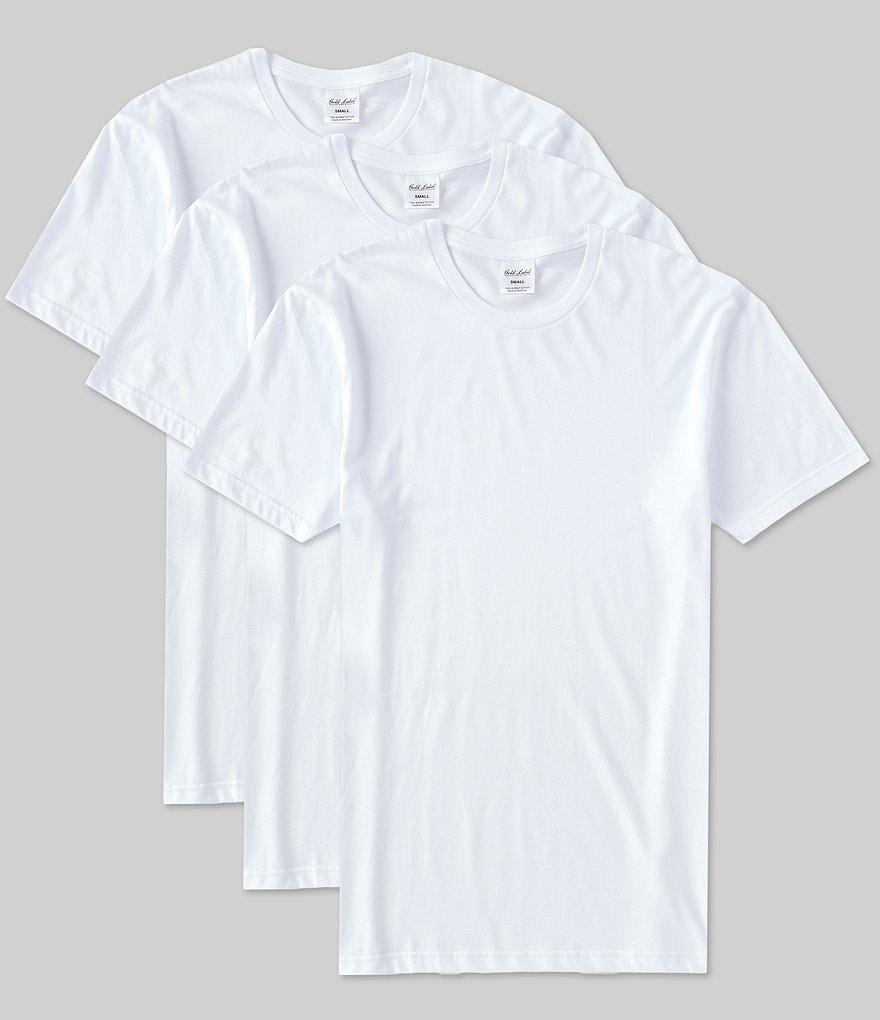 Gold Label Roundtree & Yorke Supima Cotton Crew Neck Undershirts 3-Pack Product Image