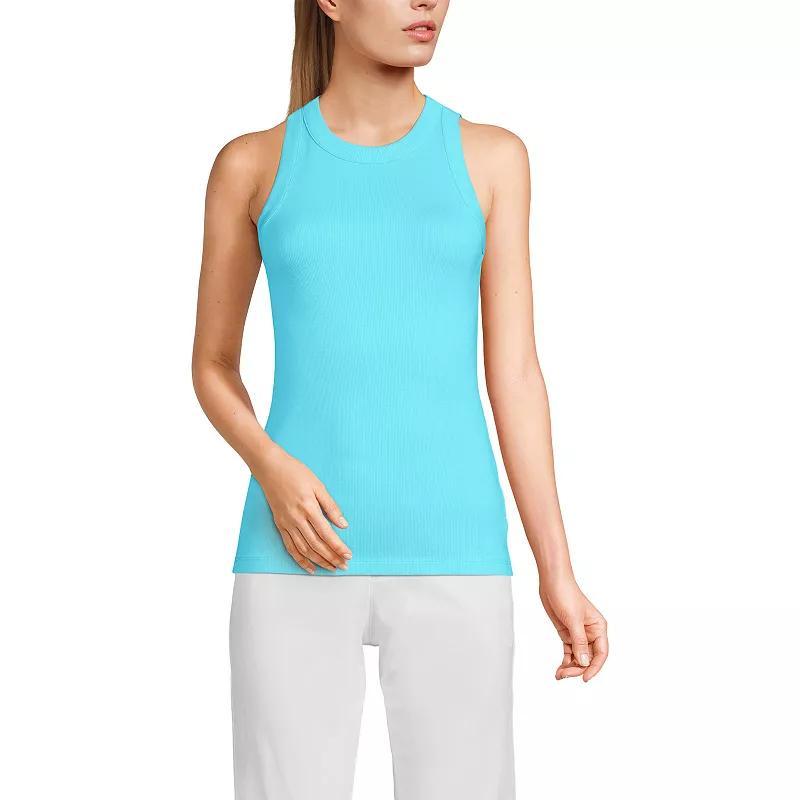 Lands End Womens Rib Tank Top Product Image