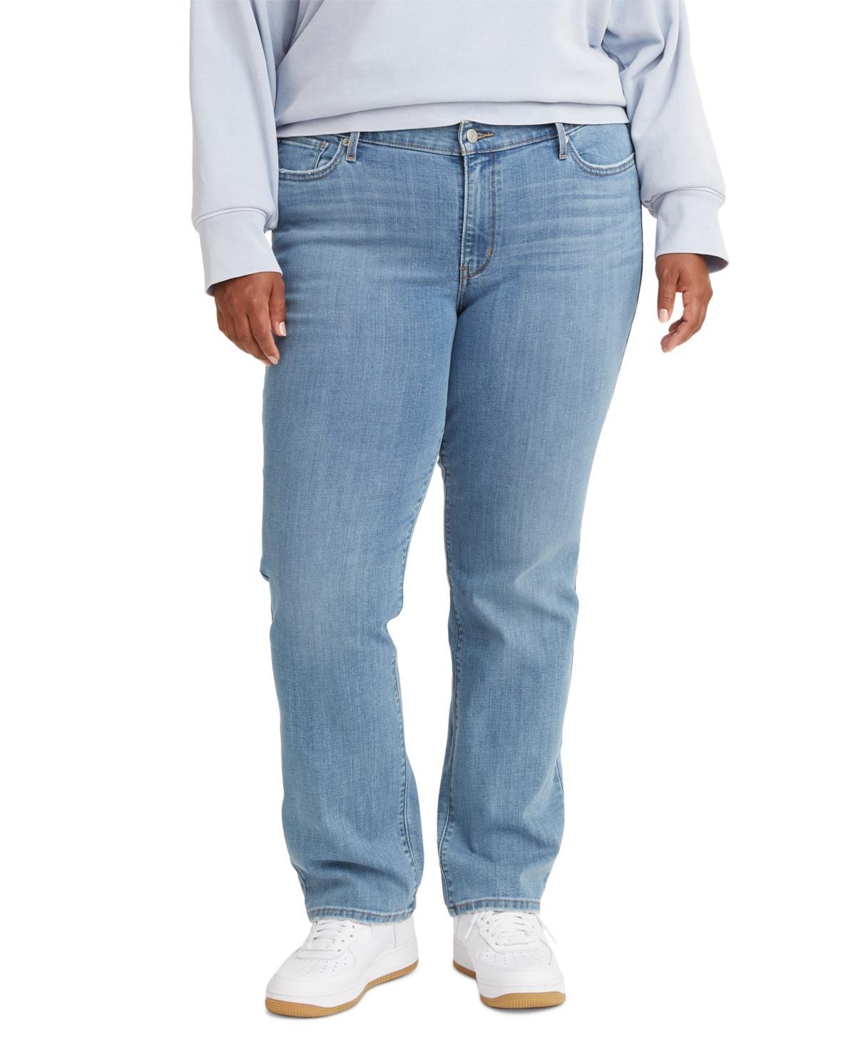 Levis Plus Size Classic Straight Leg Mid Rise Jeans Product Image