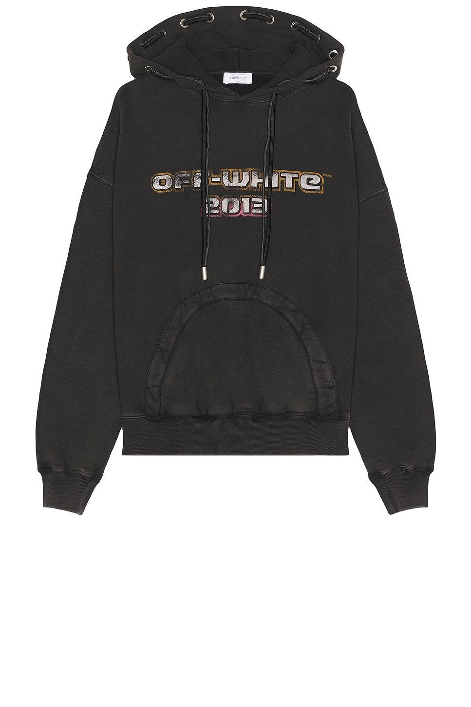 OFF-WHITE Digit Bacchus Hoodie in Charcoal Product Image