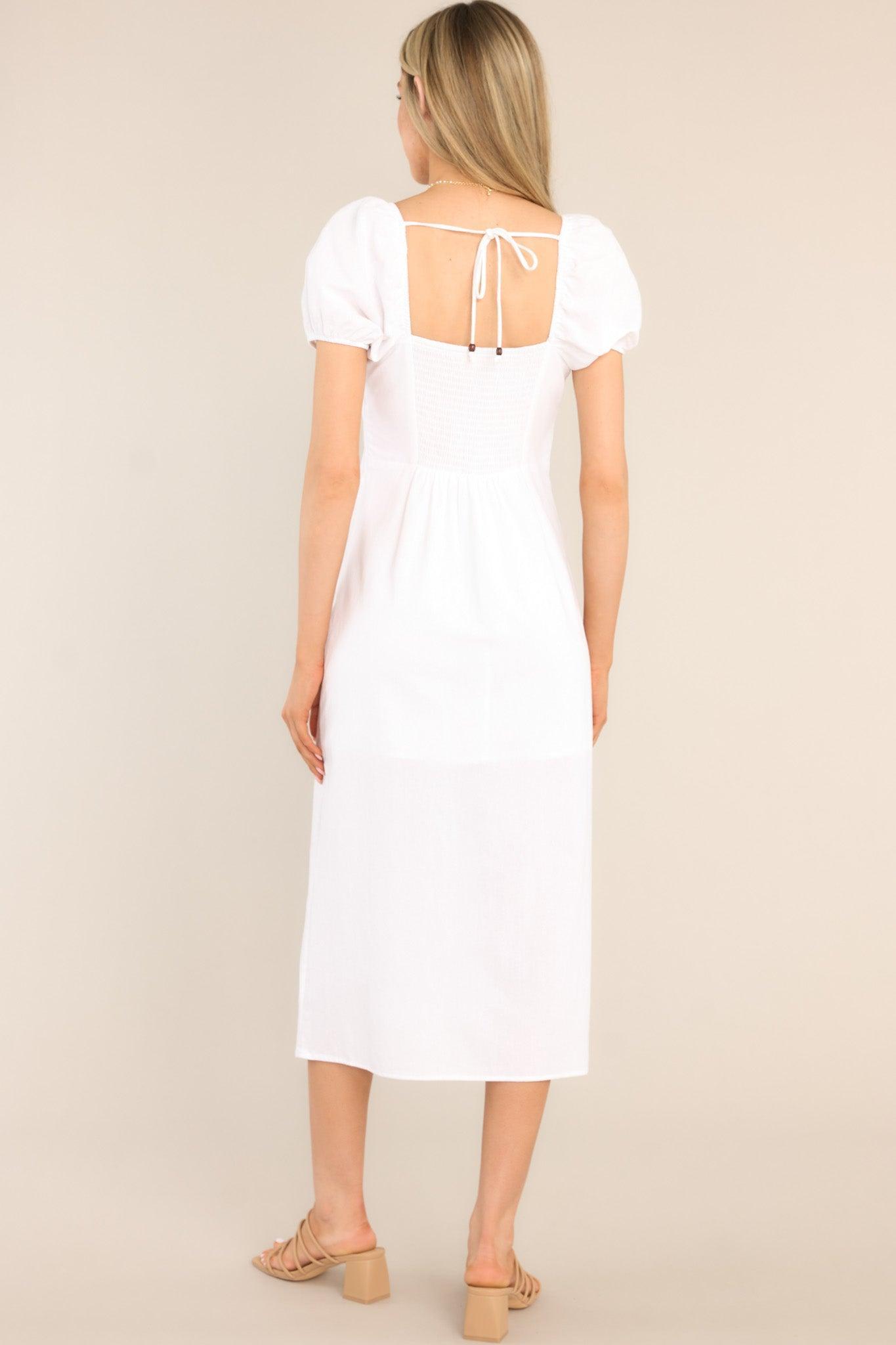 Dying to See You White Midi Dress Product Image