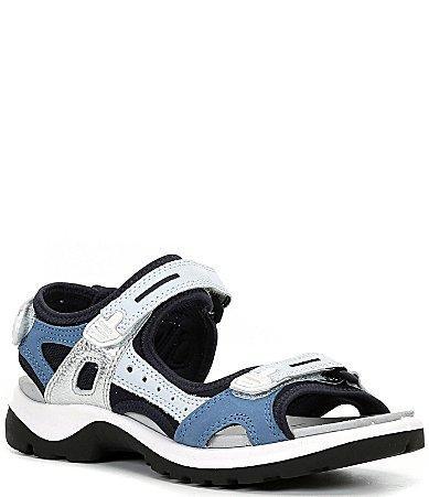 ECCO Offroad Color Block Leather Sandals Product Image