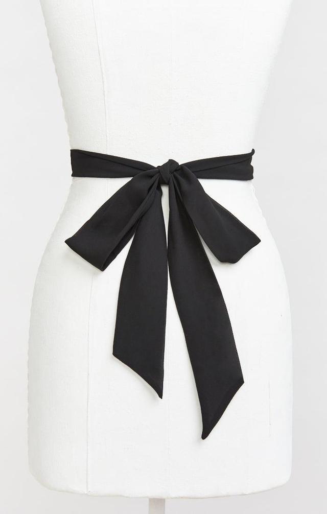 Bridesmaid Sash ~ Black Chiffon Product Image