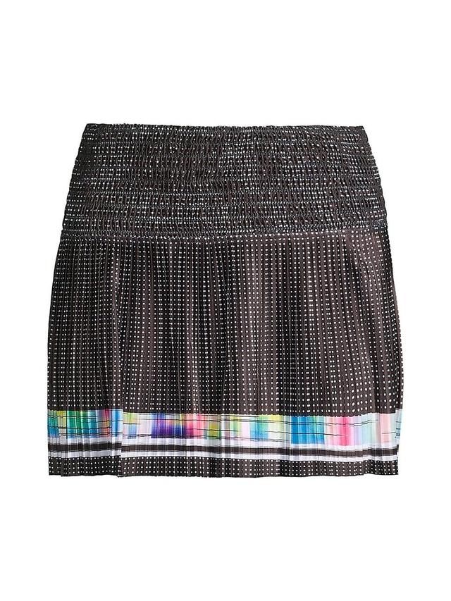 Womens Long Hot Tropic Smocked Jersey Tennis Skirt Product Image