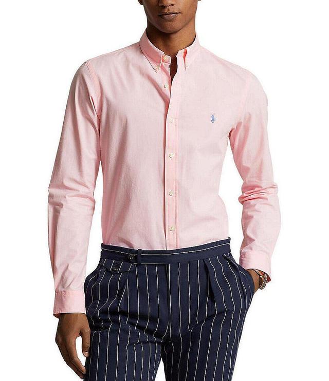 Polo Ralph Lauren Slim Fit Stretch Poplin Long Sleeve Woven Shirt Product Image